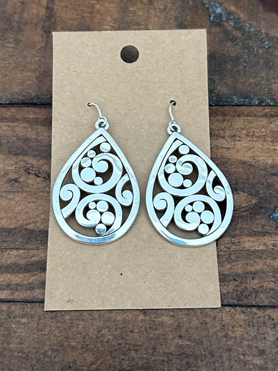 Brighton Jewelry - Brighton Silver Tone Wire Dangle Earrings. 
See note.